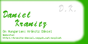 daniel kranitz business card